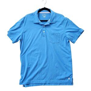 Lilly Pulitzer Women’s Pima Cotton Polo Shirt, Blue Size Large